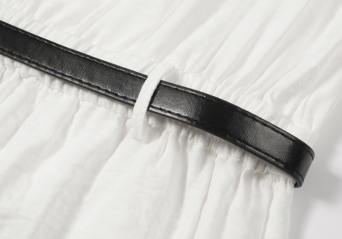 Camellia Shirt Bubble Dress 山茶白茉莉衬衫花苞连衣裙