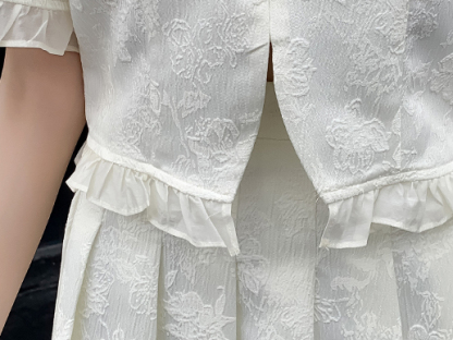 Serene Ink Pleat Skirt Two-Piece Set 水墨吟风百褶裙2件套*2 Colors