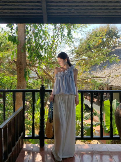 Spring Flowy Wide-Leg Casual Pants 春日飘飘裤！舒适感拉满♡ 气质温柔慵懒风垂感显瘦百搭休闲裤*4 Colors