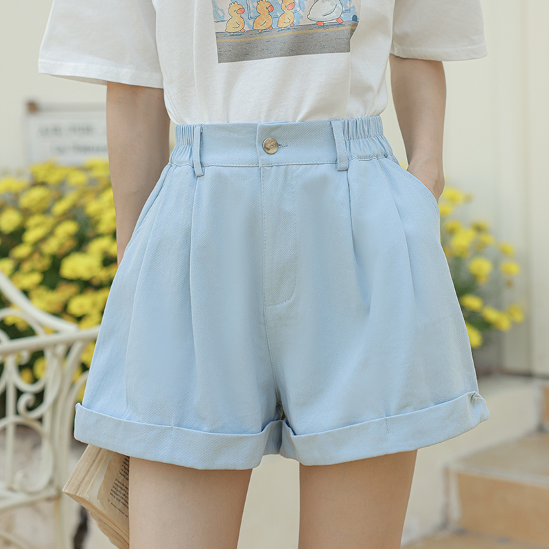Sweet Candy Shorts 糖果色直筒短裤*4Colors