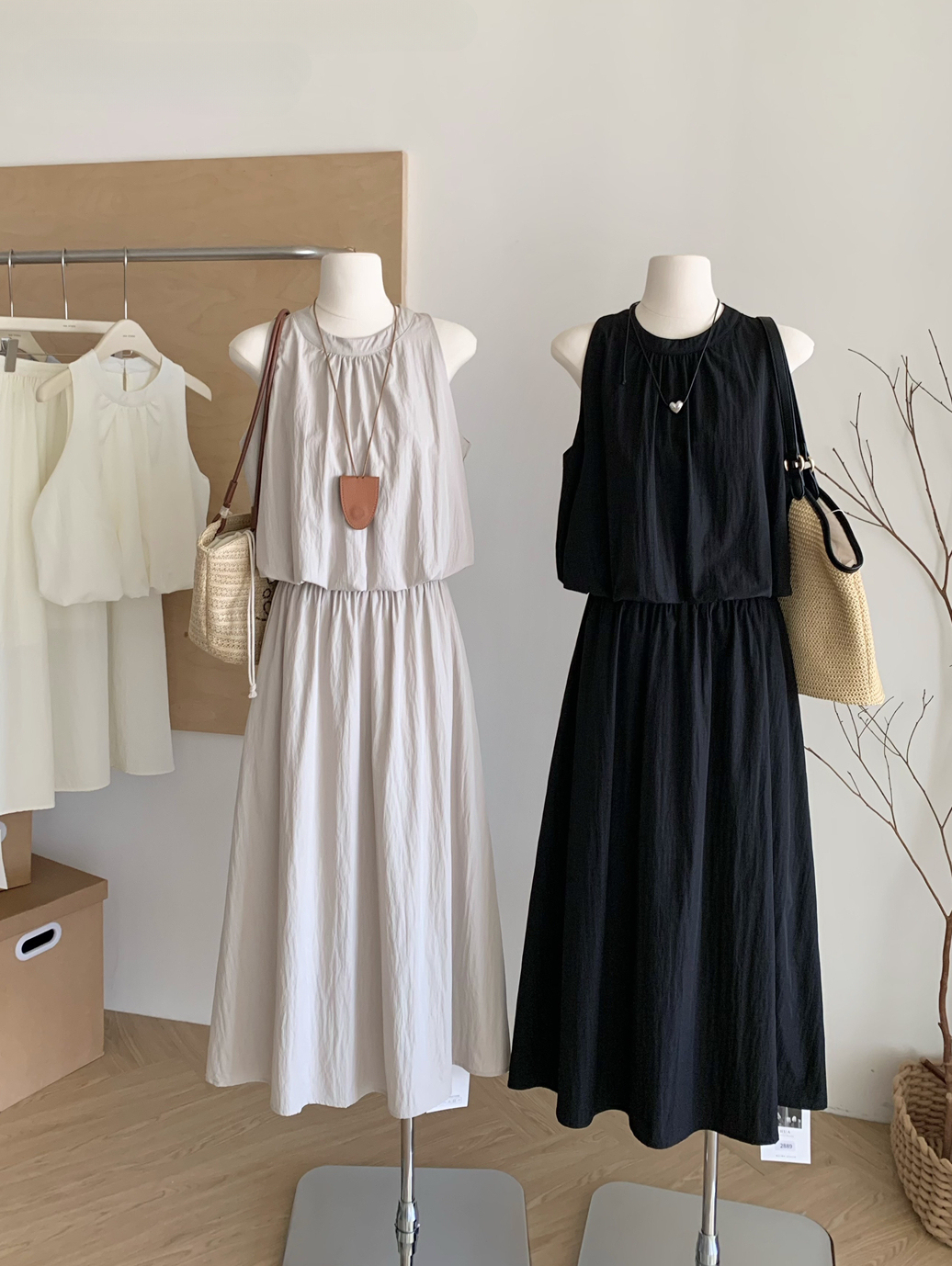 温柔清新上衣+半身裙两件套