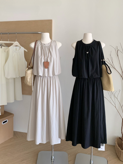 温柔清新上衣+半身裙两件套