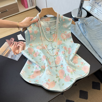 LUMEA Satin Rose Vest 缎面蔷薇马甲#051 * 2 Colors