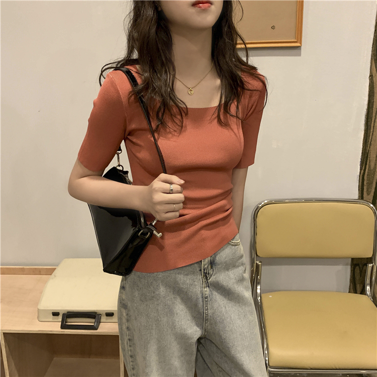 Classic Ice Silk Square Tee 复古方领冰丝T恤*8 Colors