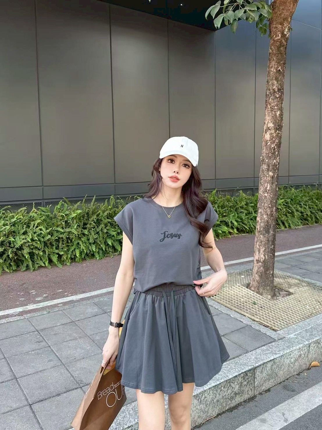 Korean Style T-Shirt & Mini Skirt Set 韩式T恤短裙套装*4 Colors