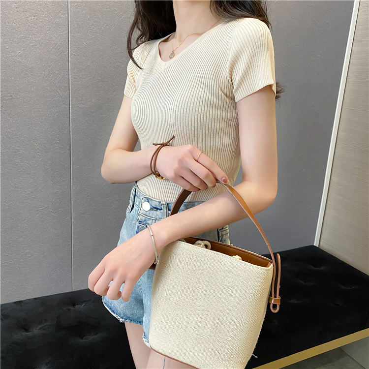 Soft Knit V-Neck Top 针织V领上衣*5 Colors