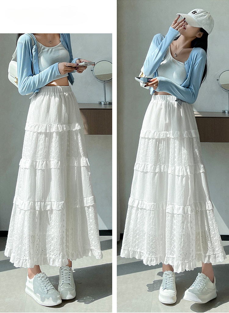 Natali Ruffle Maxi Skirt 气质长款蛋糕裙