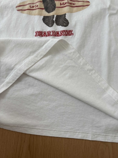 Skateboard Bear Print Oversized T-Shirt 滑板小熊✤ins小熊印花宽松T恤*2 Colors