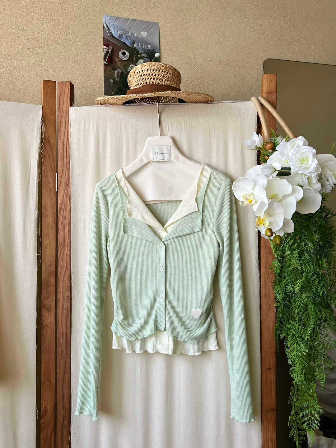 Korean Style Colorblock Faux Two-Piece Casual Top 韩系百搭撞色假两件休闲上衣*6 Colors