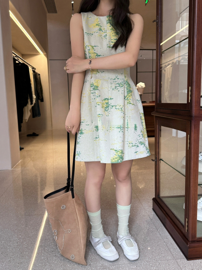 Jacquard Midi Dress 提花收腰连身裙