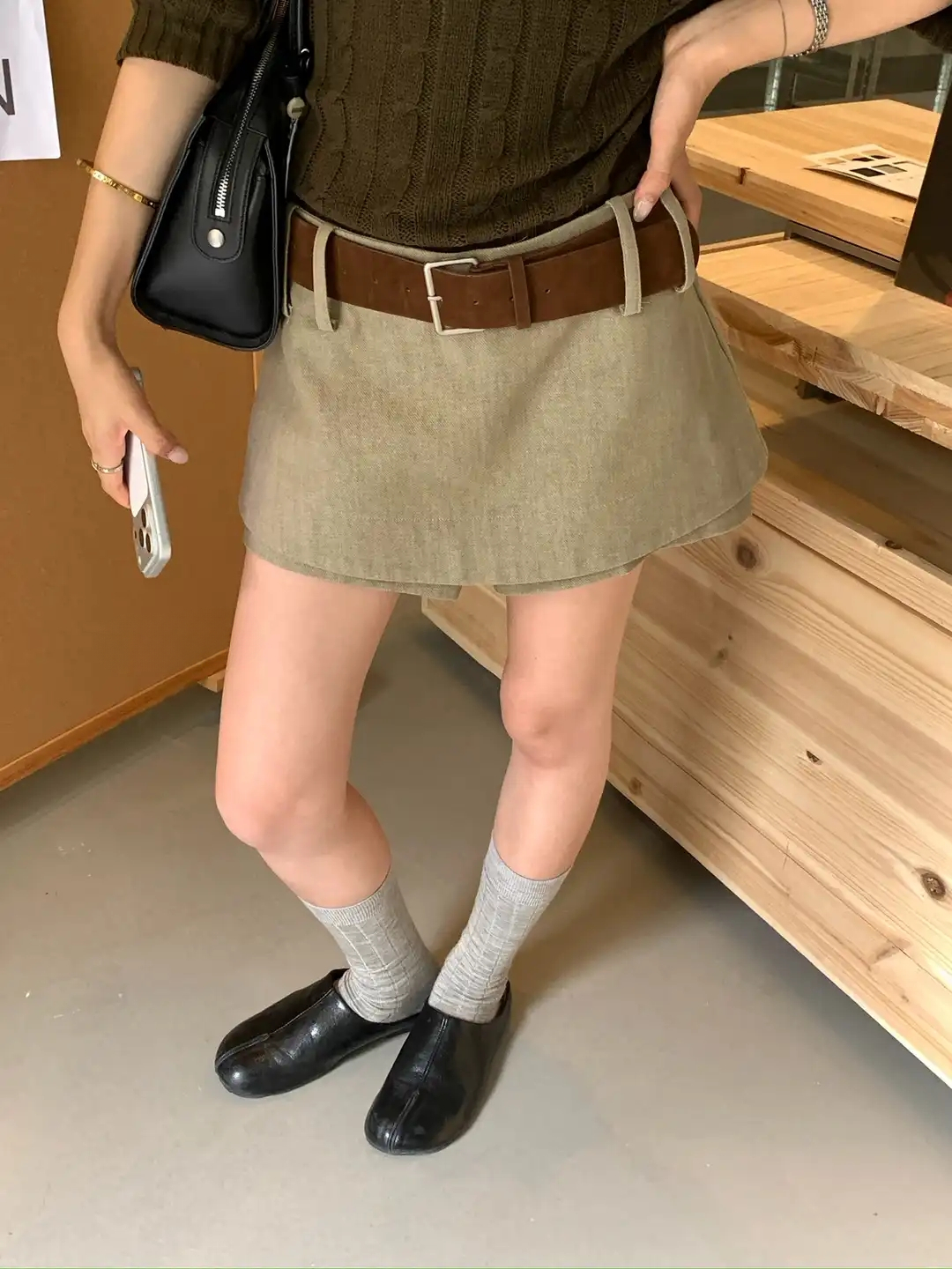 CHIC High-Waist Skort 独特好看！高腰防走光半身裙* 3 Colors