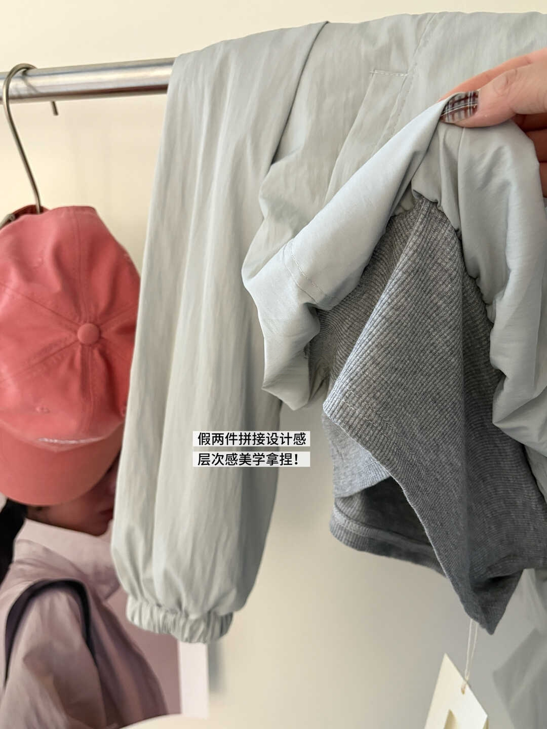 轻户外运动风 | 夹克连帽上衣+花苞裙2件套*3 Colors