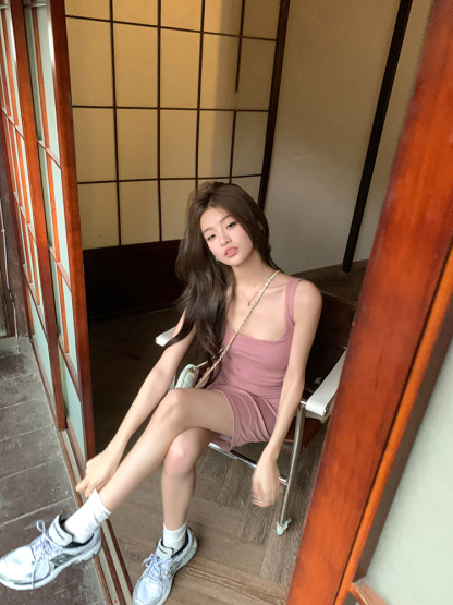 Hot Girl Wrap Dress 纯欲辣妹遮副乳连衣裙*2Colors