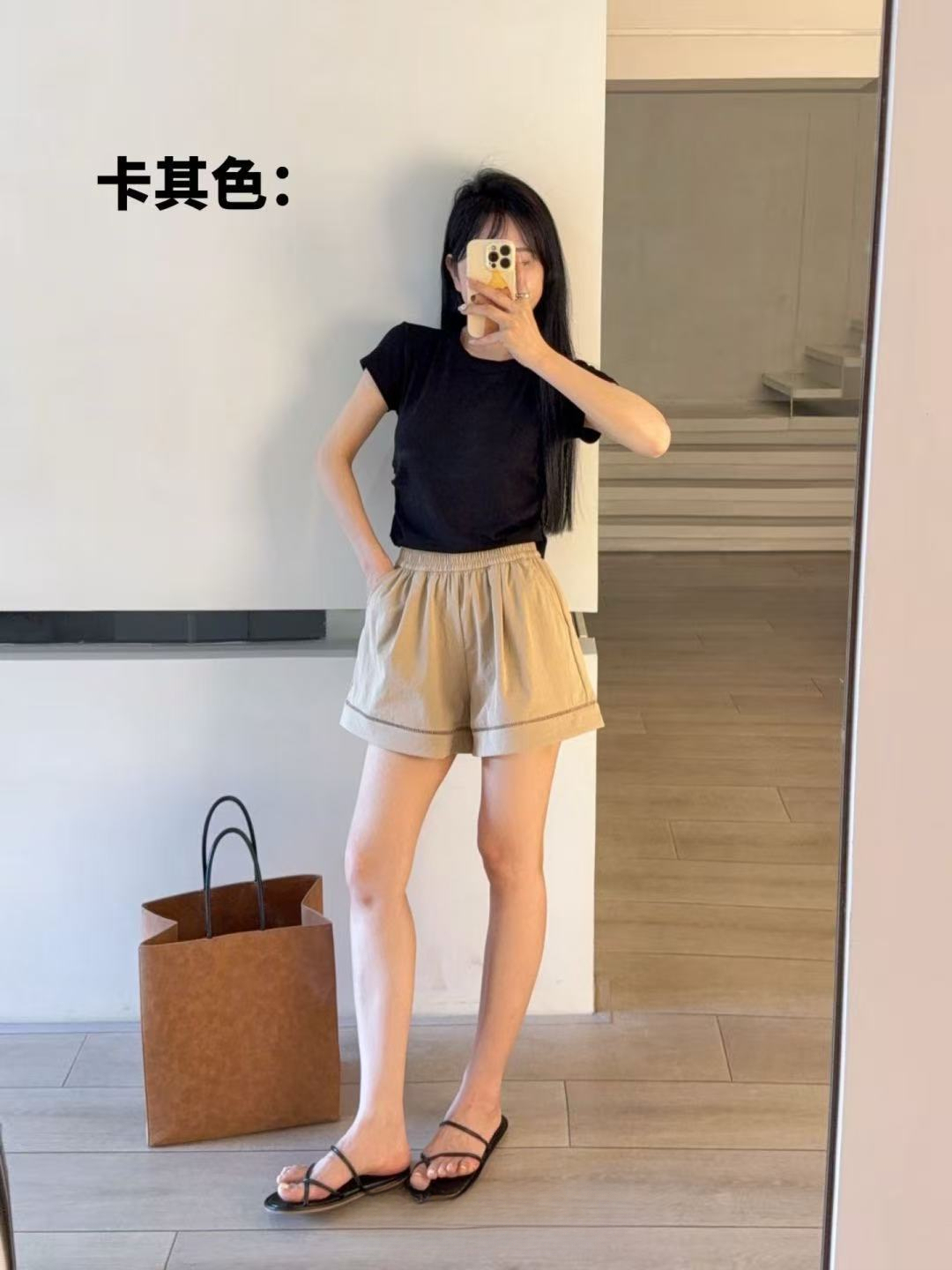 Eyelet A-Line Shorts 镂空A字短裤*4 Colors