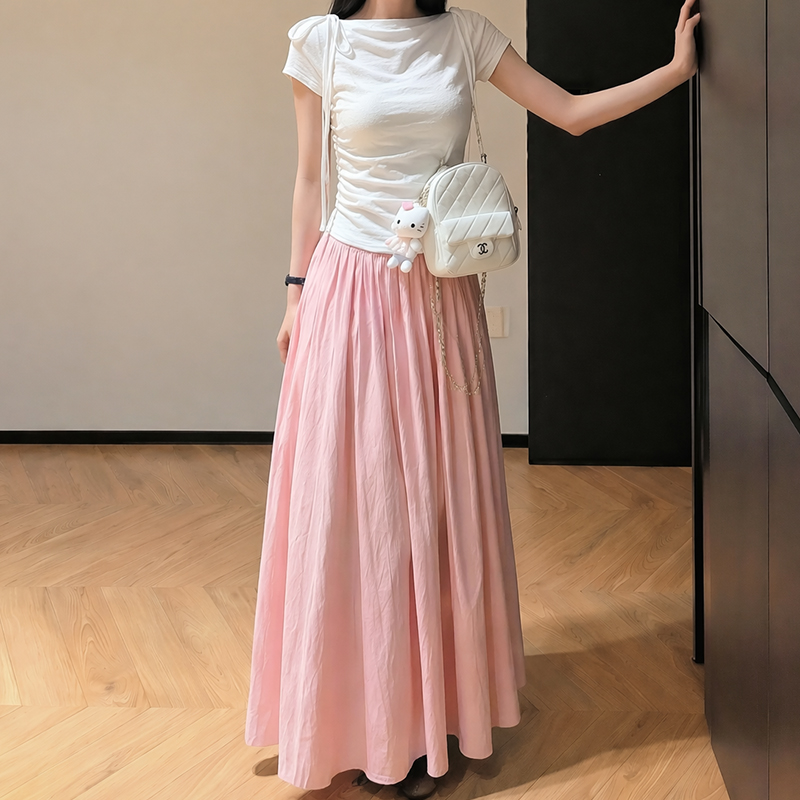 LUMEA Fluid A-Line Full Skirt 垂感A字大摆半身裙*4 Colors