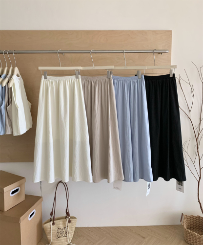 温柔清新上衣+半身裙两件套