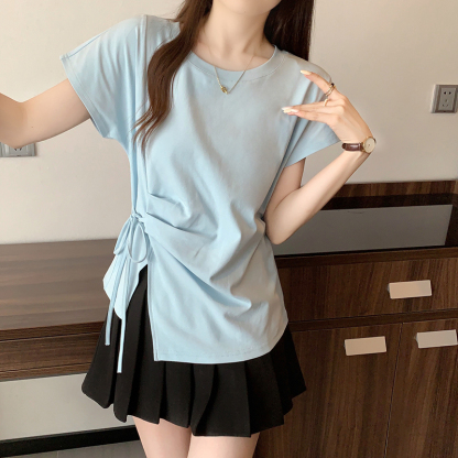 蝴蝶结短袖T恤*4 Colors