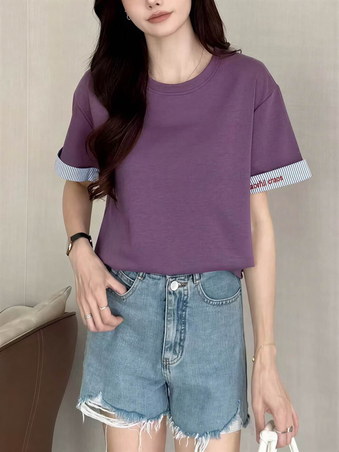 Everyday Patchwork Short Sleeve T-Shirt 日常闭眼穿的拼接短袖*5 Colors