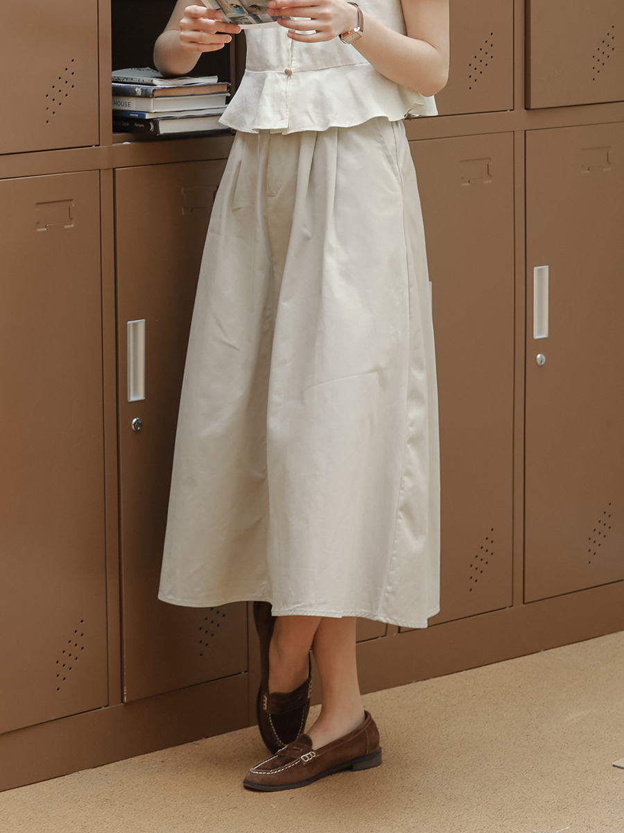 Basic A-Line Flare Skirt 简约A字大摆半身裙