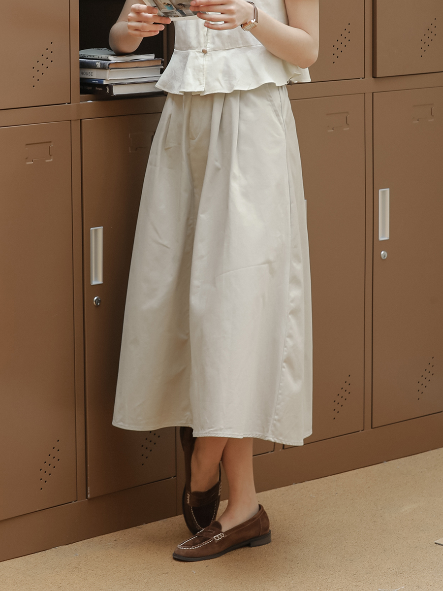 Basic A-Line Flare Skirt 简约A字大摆半身裙