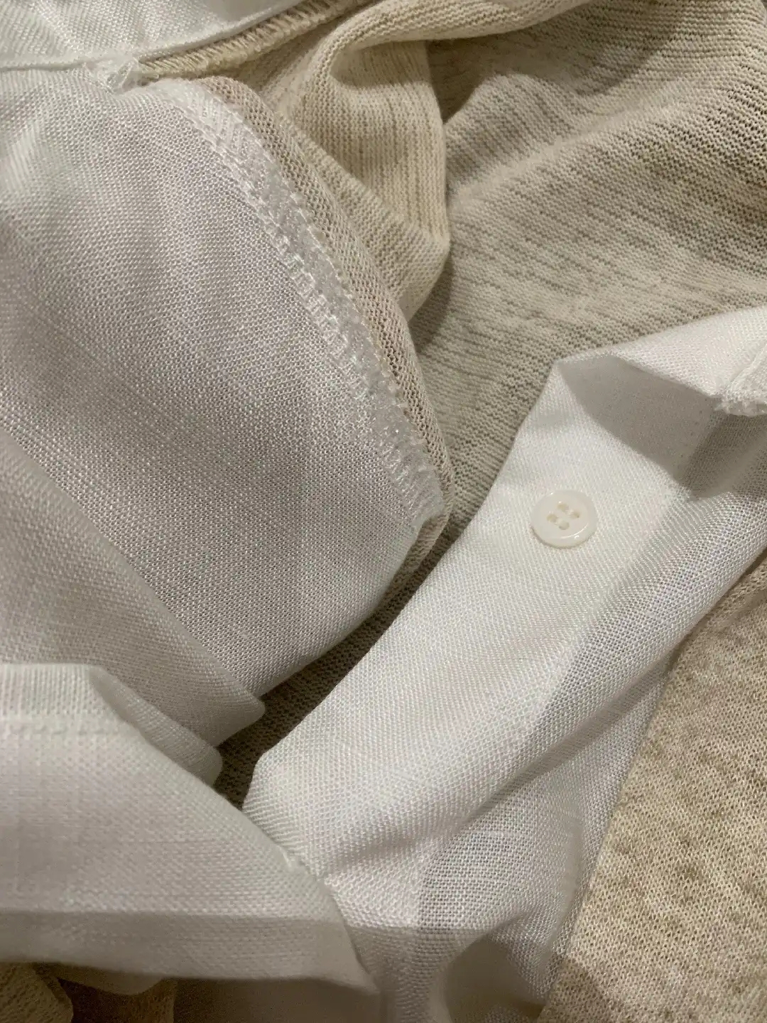 EVERYDAY Linen Layered Shirt 气质通勤亚麻假两件衬衫*2 Colors
