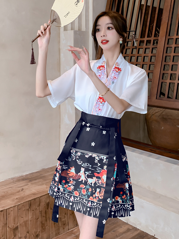 5937 Short Horse-face skirt Set 短款马面裙套装