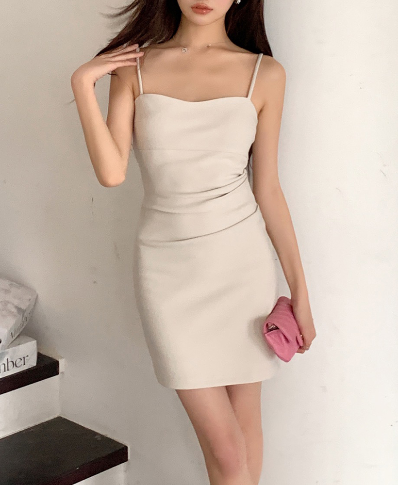 Real Shot 2025 Summer New Short Dress Sexy Short Dress European and American Simple Elegant Strap Dress for Women