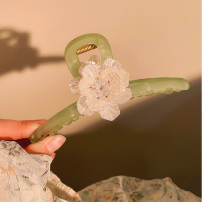 Camellia Hair Claw 森系山茶花抓夹