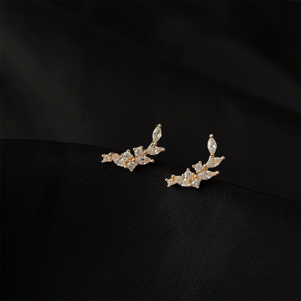 Wheat Zircon Earrings 锆石麦穗耳环