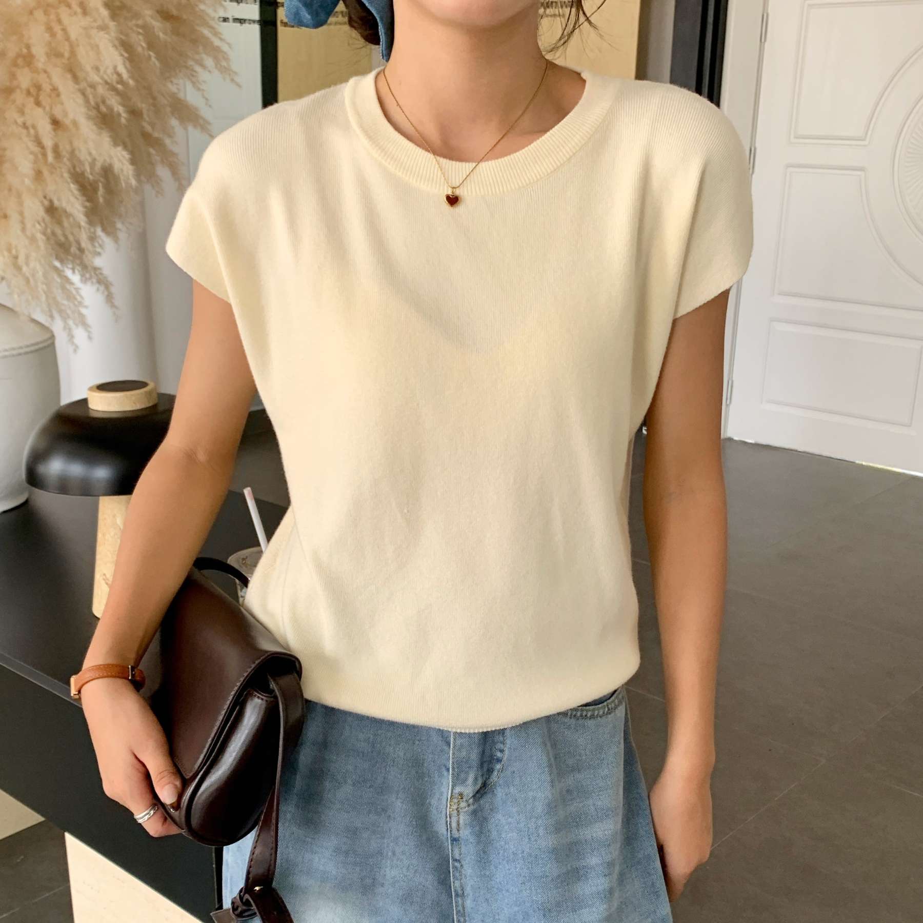 Basic Crew Neck Knit Top基础款圆领针织上衣*7 Colors