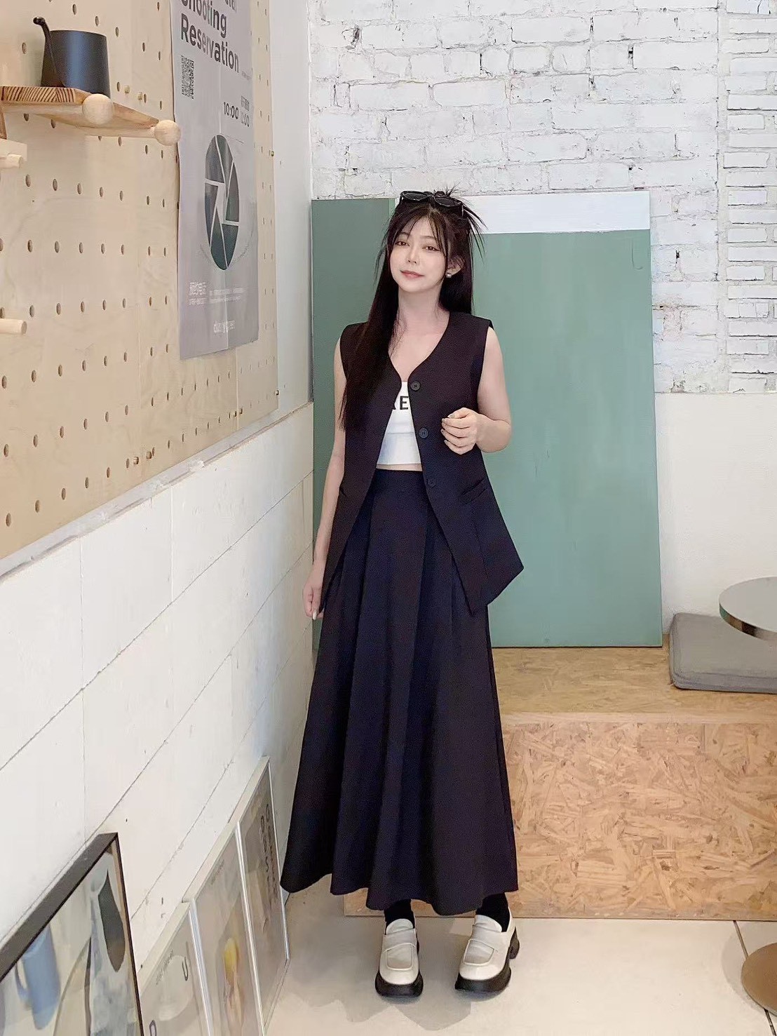 Korean Elegant Vest & Maxi Dress Set 韩系气质马甲长裙套装*4 Colors