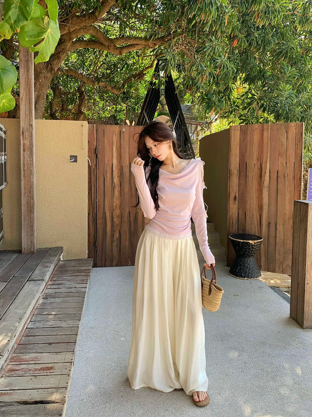 Spring Flowy Wide-Leg Casual Pants 春日飘飘裤！舒适感拉满♡ 气质温柔慵懒风垂感显瘦百搭休闲裤*4 Colors