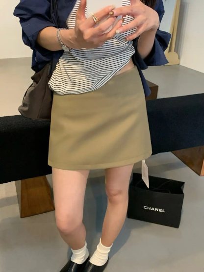 CHIC Tailored Midi Skirt 巨百搭！西装半身裙* 2 Colors