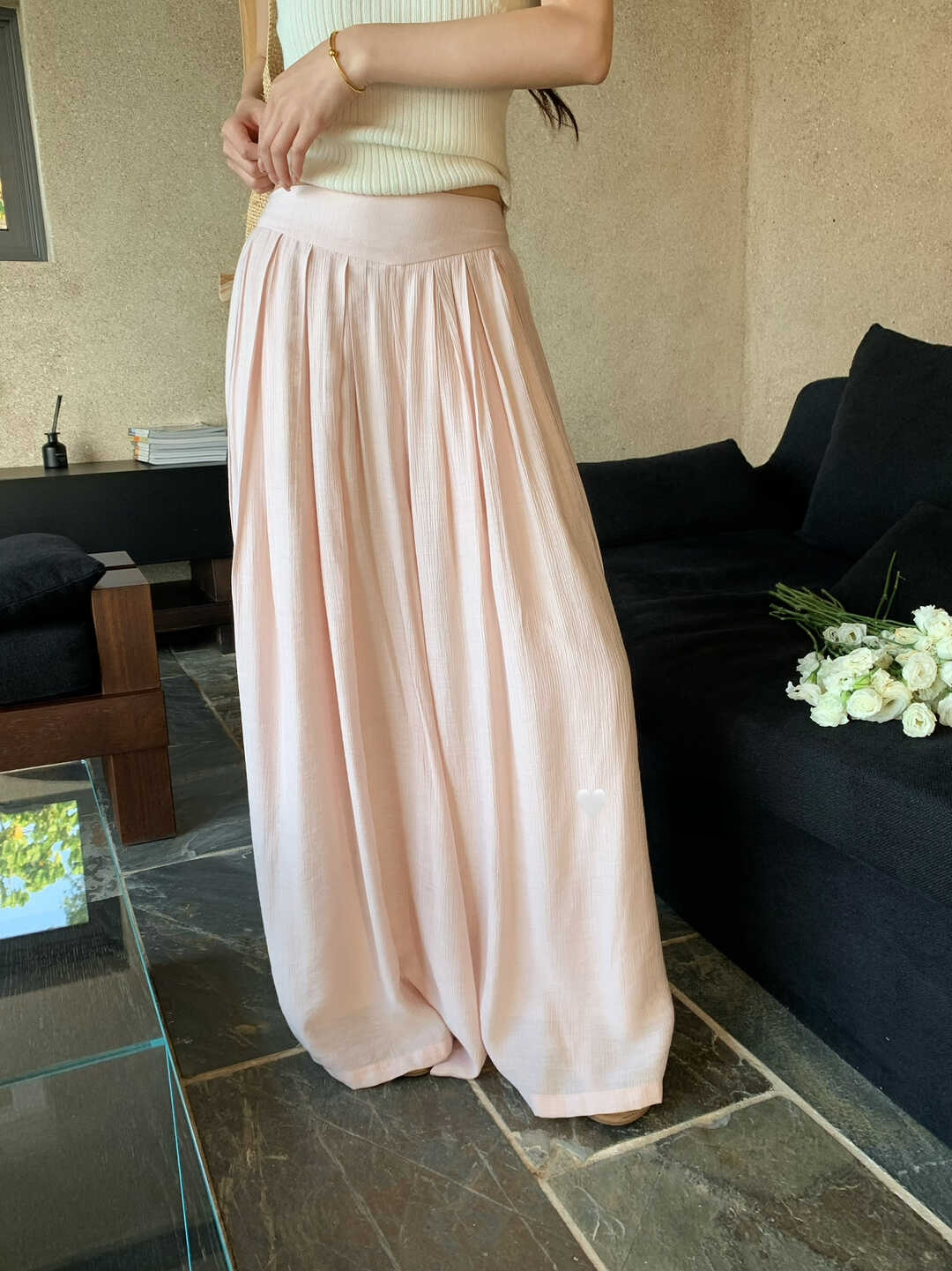 Spring Flowy Wide-Leg Casual Pants 春日飘飘裤！舒适感拉满♡ 气质温柔慵懒风垂感显瘦百搭休闲裤*4 Colors