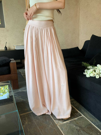 Spring Flowy Wide-Leg Casual Pants 春日飘飘裤！舒适感拉满♡ 气质温柔慵懒风垂感显瘦百搭休闲裤*4 Colors