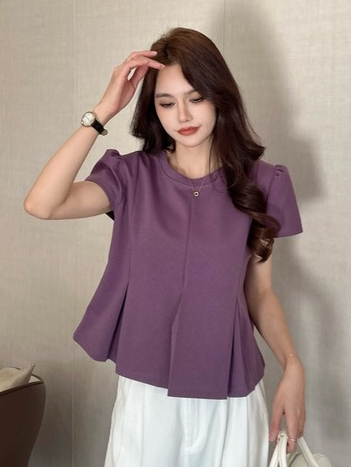 Pleated Waist Fit Top 轻甜压褶收腰上衣*6 Colors