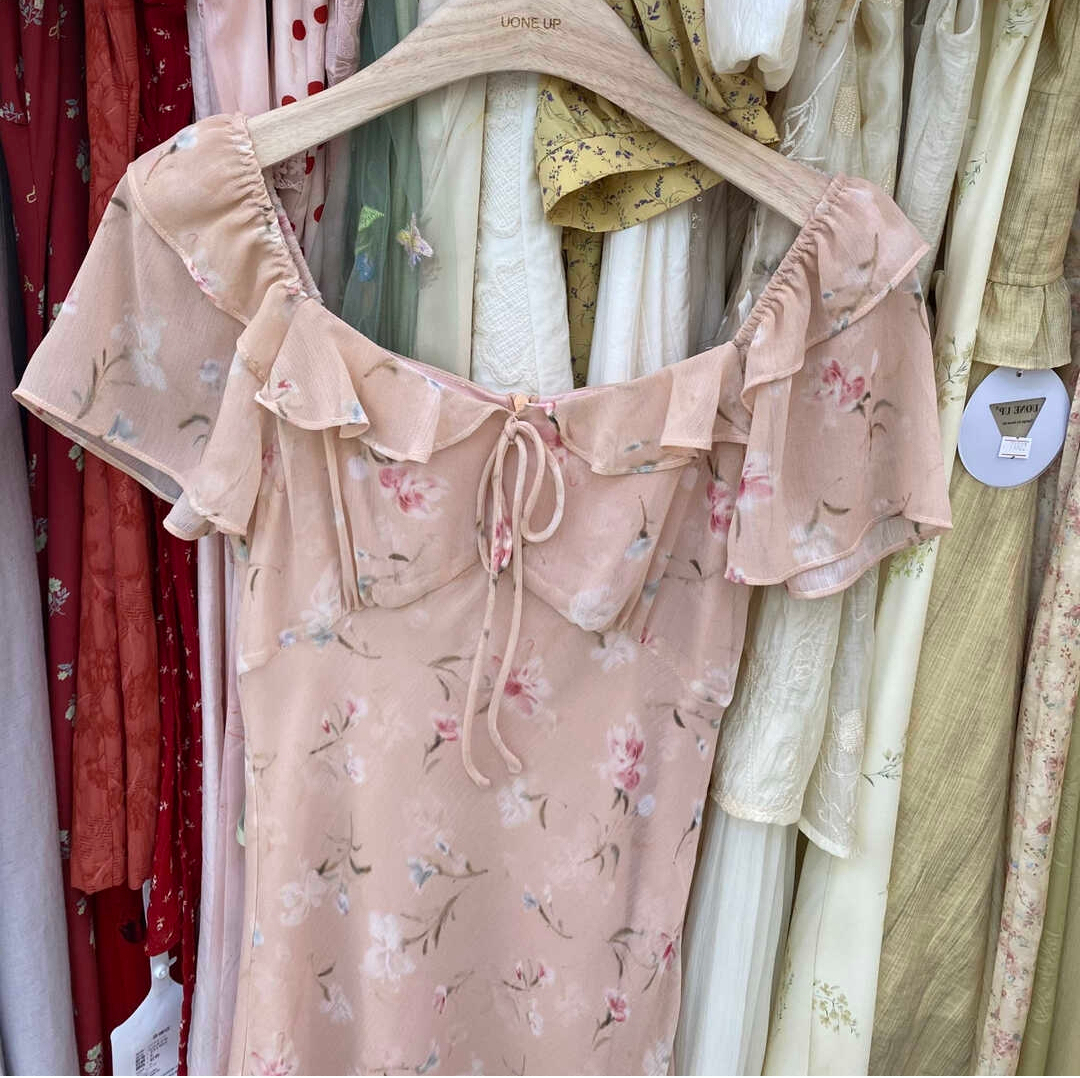 Sweet Cottage Ruffle Trim Dress 田园甜美木耳边连衣裙*2 Colors