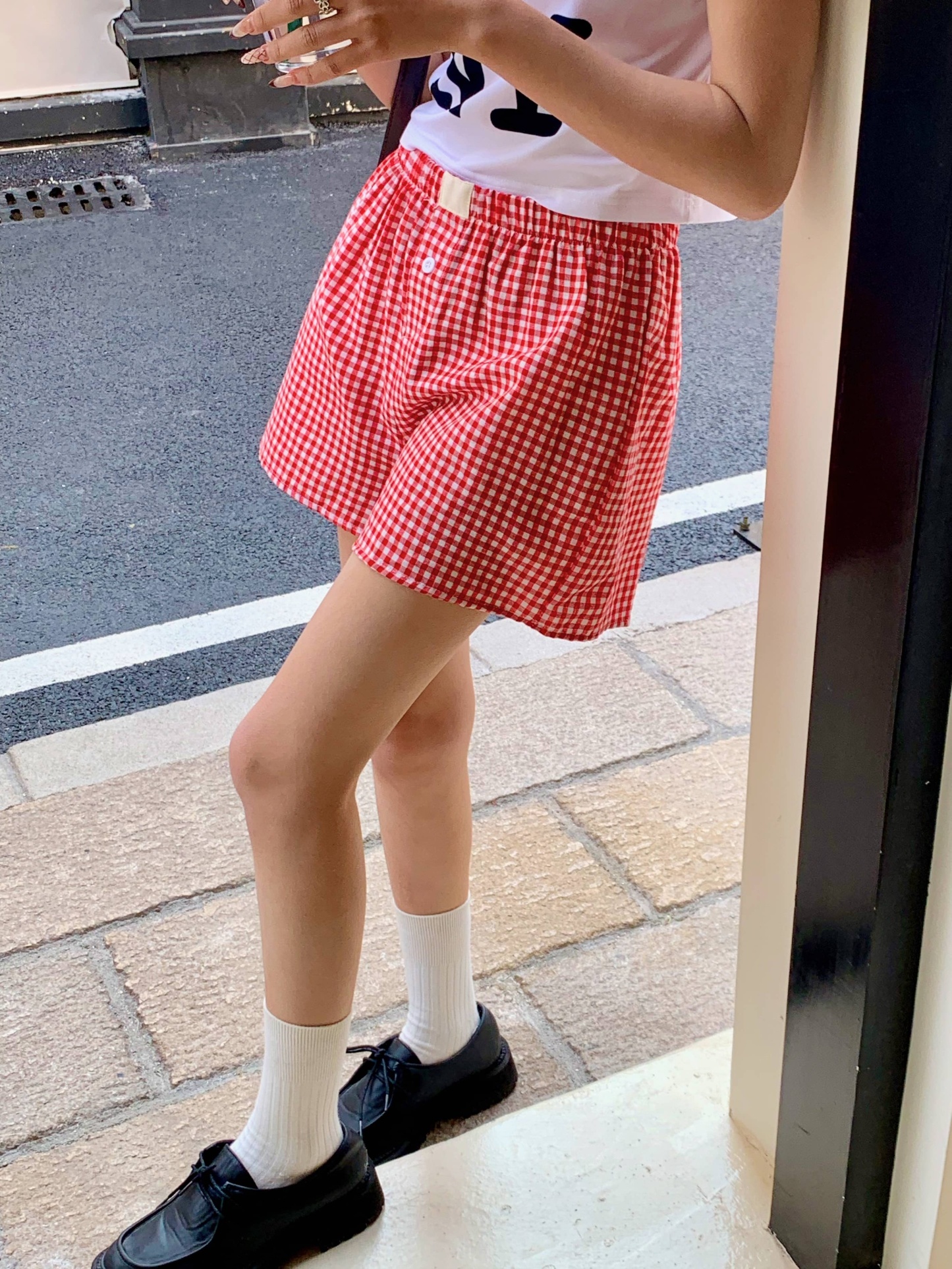 Retro Check Casual Shorts 慵懒风复古格子休闲短裤*2 Colors