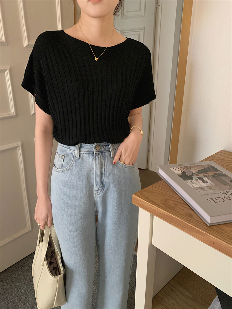 Ice Silk Knit Top 坑条冰丝针织上衣*6色