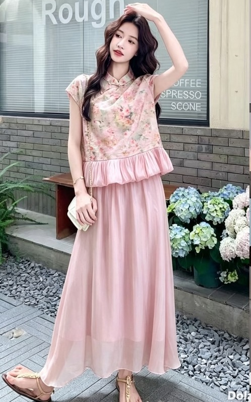 VELVÉ Blooming Mist Set 花间雾语新中式两件套