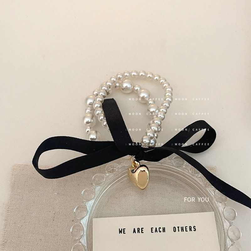 Pearl Butterfly Hair Tie 珍珠蝴蝶结发圈*3色 