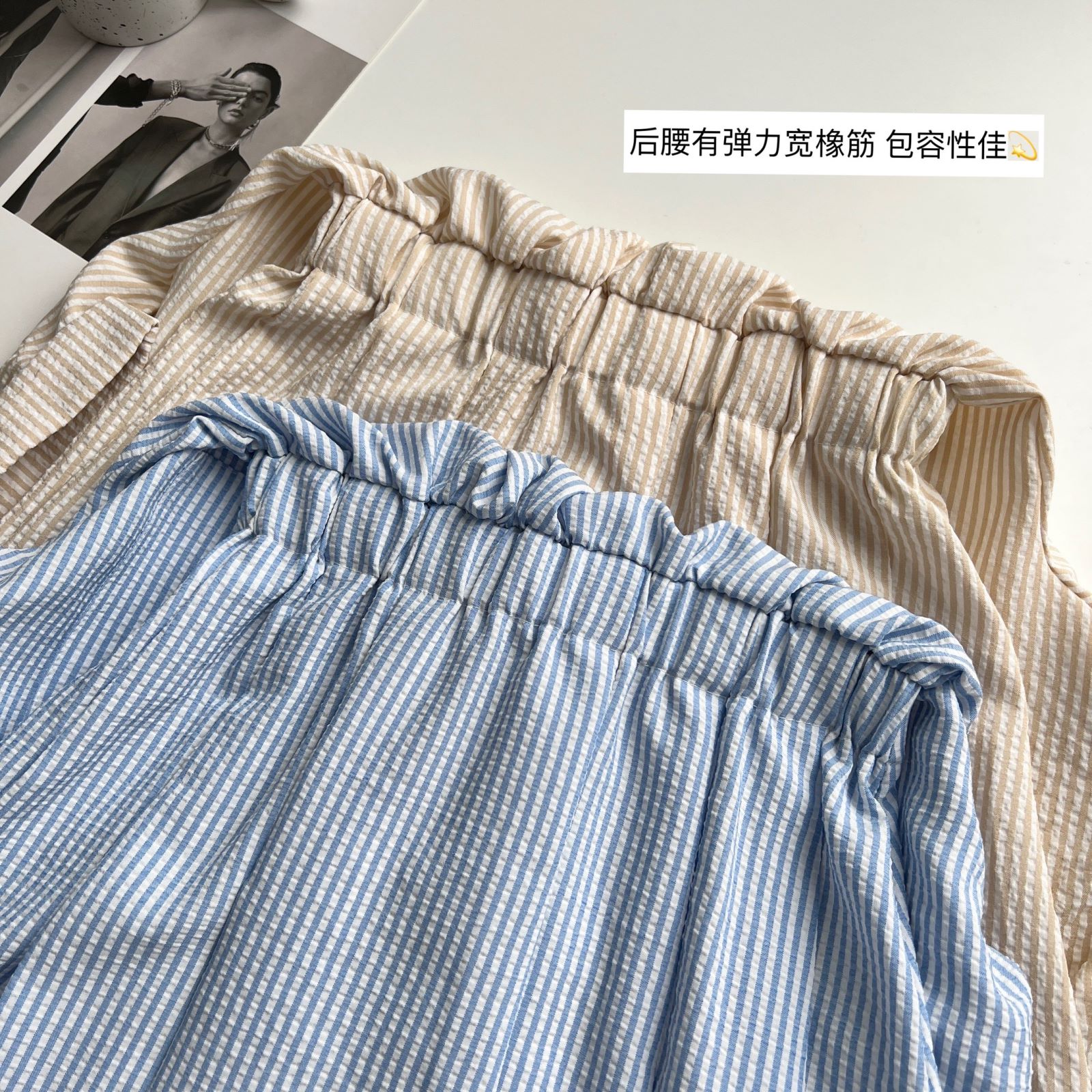 Nina Striped Shirt Dress 文艺范~条纹衬衫连衣裙*2Colors