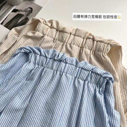 Nina Striped Shirt Dress 文艺范~条纹衬衫连衣裙*2Colors