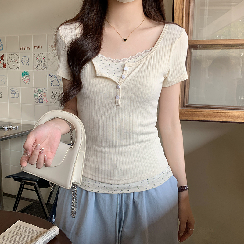 Casual Ribbed Crop Top 螺纹短款上衣*4 Colors