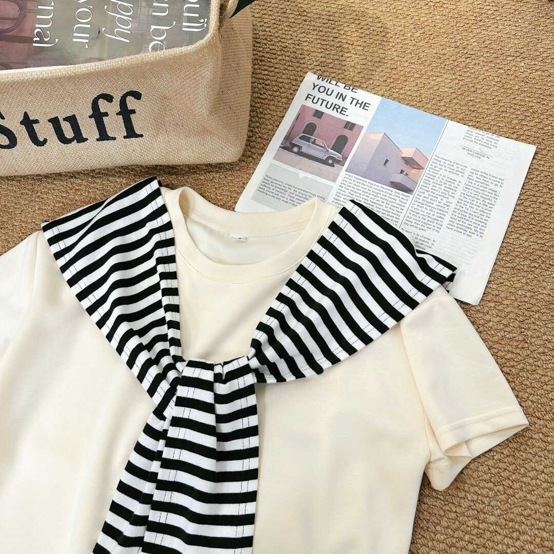 Simple and versatile T-shirt + short skirt-pants简约百搭T恤+短款裤裙*4 Colors