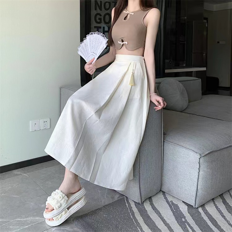 提花高腰半身裙 High Waist Skirt for Women