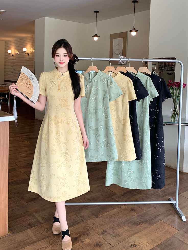 New Chinese Style Cheongsam 新中式旗袍裙