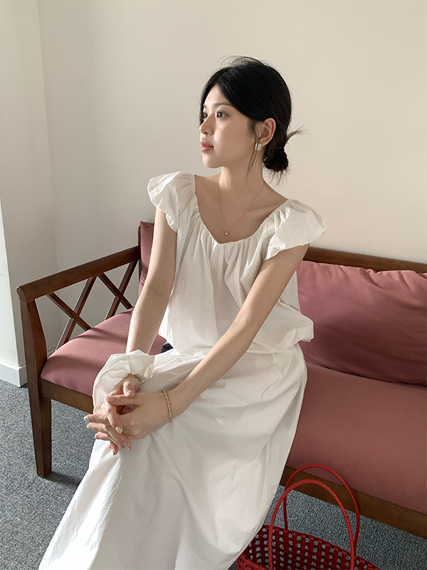 Puff Hem Tank Top 花苞休闲百搭背心*2 Colors