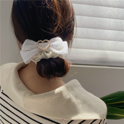 Classic Bow Hairband 小香风粗花气质蝴蝶结发圈*2Colors