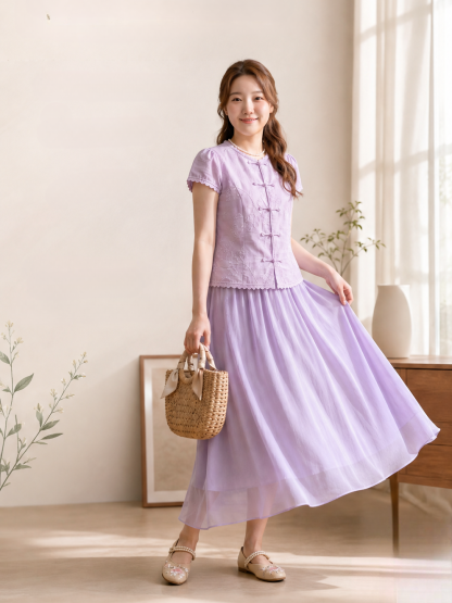 VELVÉ Magnolia Oriental Set 玉兰轻舞新中式套装*3 Colors